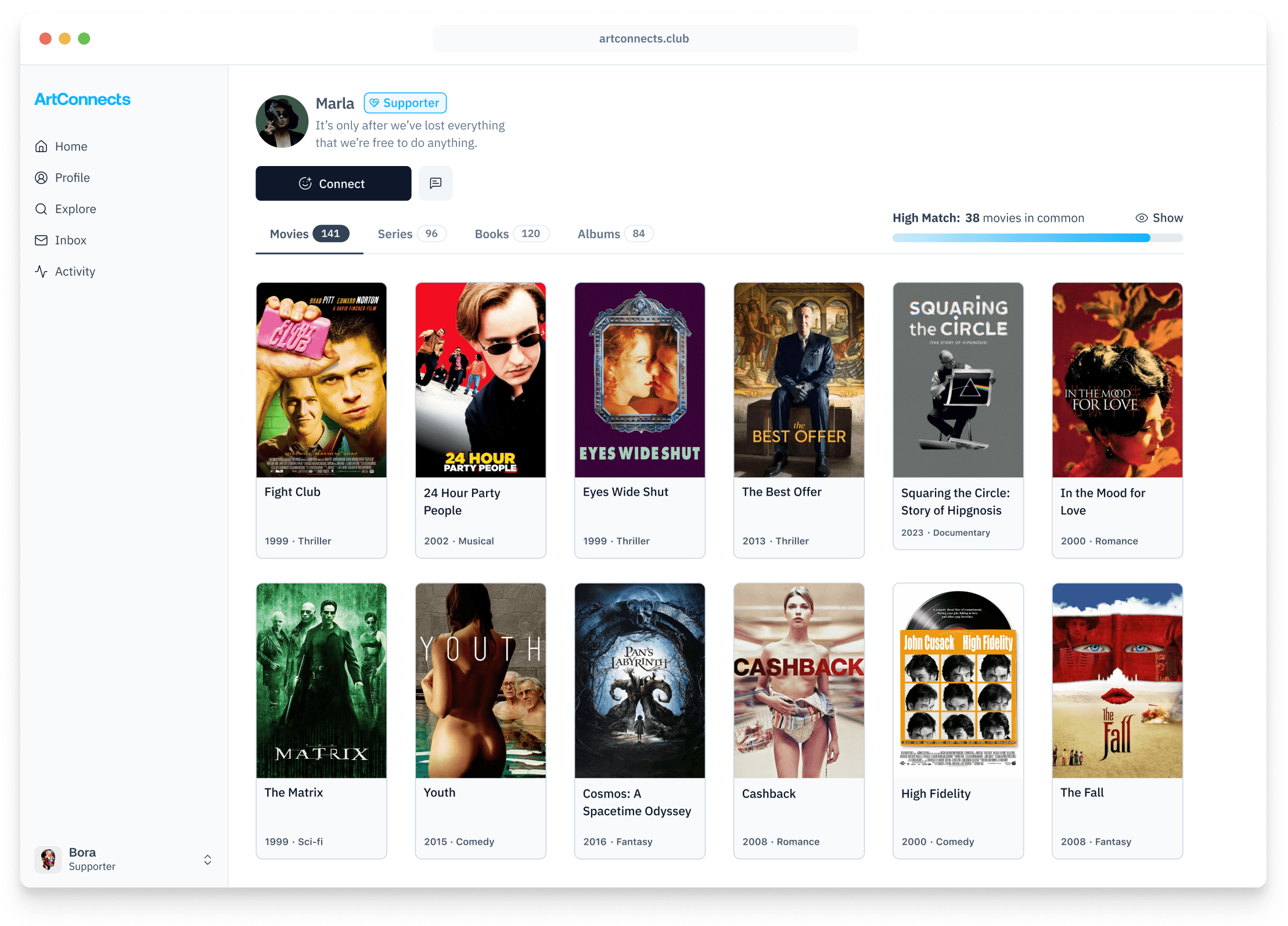 Meet like-minded people through art. ArtConnects App